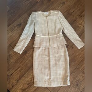 Calvin Klein Tan Skirt Set
